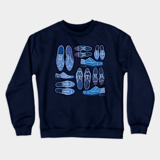 Blue Brogue Shoes Crewneck Sweatshirt